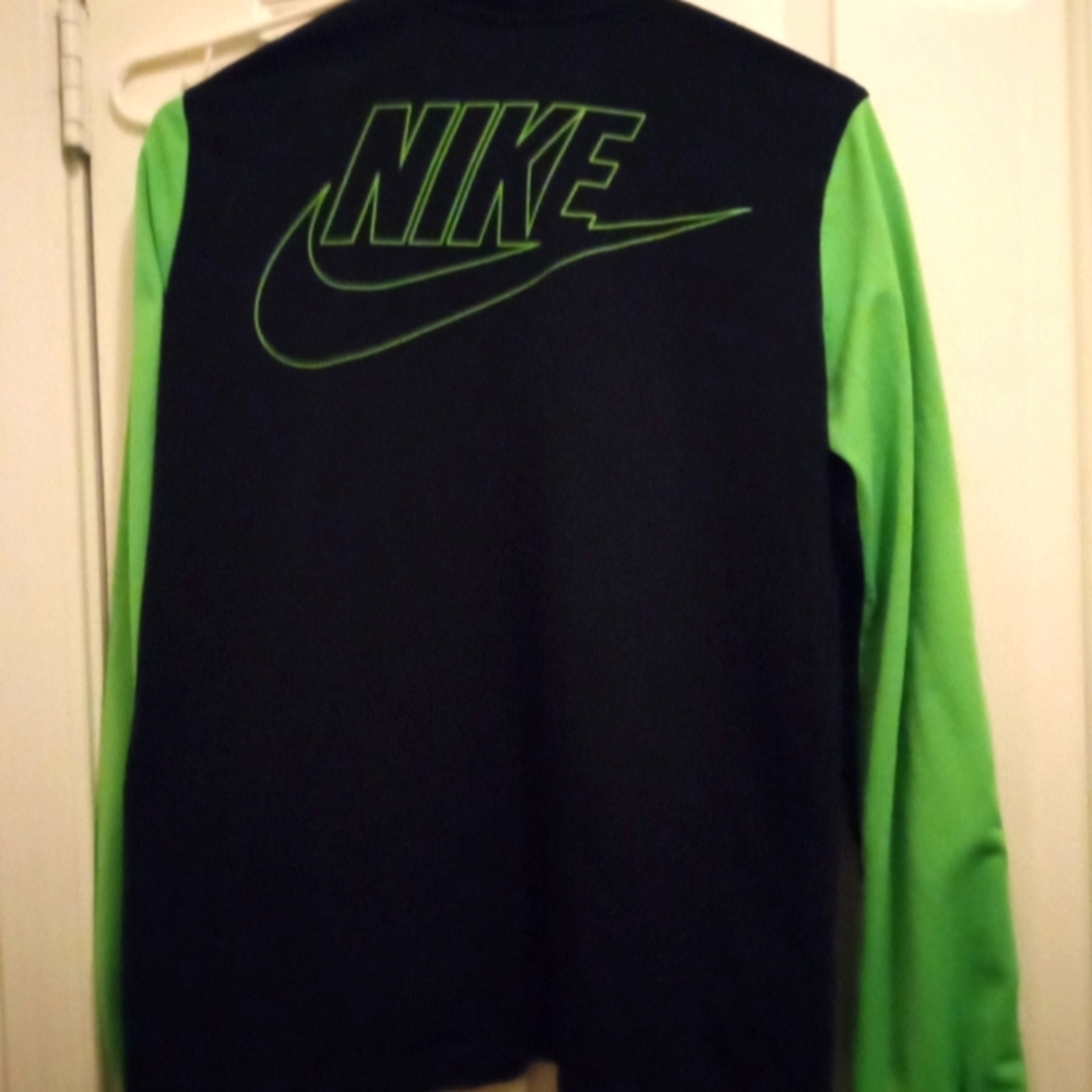 Boys XL sportswear collared zip up long sleeve track top